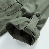 Men's Multi-pocket Military Tactical Shirts Male  Breathable Blouse Long Sleeve Working Cargo Shirts MartLion   