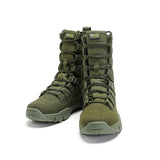 Outdoor Boots Men's Military Hiking Sport Shoes Sneakers Cool Army Desert Waterproof Work MartLion Green 42 