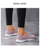 Mesh Breathable Sneakers Women Light Slip on Flat Casual Shoes Ladies Loafers Socks Zapatillas Mujer MartLion   