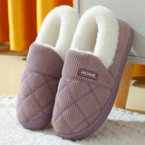 Home Fur Shoes For Women Winter Fuzzy Fluffy Slippers Men's Indoor Outdoor Plush House Shoes With Padded Fur Slippers MartLion Purple 40-41(Fit 39-40) CHINA