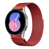 20mm 22mm Strap for Samsung Galaxy watch 4/5/6/5Pro 44mm/40mm/Active 2 Magnetic loop Bracelet Galaxy Watch 4/6 classic 46mm 42mm MartLion Red 20MM Watchband CHINA