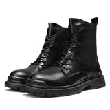 Off-Bound Autumn Men's Ankle Boots Tooling Desert British Punk Lace-up Casual Motorcycle High-cut Shoes Mart Lion   