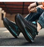 Black Men's Air Trainers Casual Air Cushion Running Shoes Mesh Breathable Ligh Sports Sneakers MartLion   