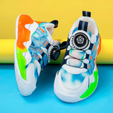 Children Boys AND Girls Tennis Casual Shoes Kids Sneakers Designer Sports and Running Boots MartLion 8823 Blue 37 