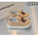 Children Casual Shoes Girls Canvas Shoes Boys Slip-on Baby Cute Cartoon Print Sneakers MartLion   