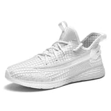 Men's Sneakers Spring Non-slip Casual Shoes Mesh Breathable Walking Lightweight Running Sports MartLion white 39 