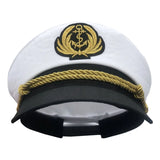 Yacht Captain Hat Navy Marine Hat Adjustable Sailor Captain Men's Boat Navy Hat for Adult Kid Women MartLion   