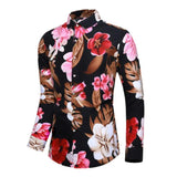 Hawaiian Masculina Shirt 3d Print Flowers Tops Casual Men's Dress Shirts Long Sleeve Camisa Y2k Clothing MartLion   