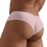 Style Modal Panties Jockstrap Men's Briefs Soft Slip Underwear Brief Underpants Slipy AD7211 Mart Lion AD7211-Pink M 1pc