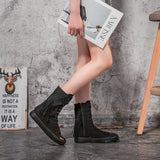 Medium Canvas Shoes Popular Tassel Decoration Dance Canvas Boots Female Designer Sneakers for Women MartLion - Mart Lion