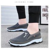 Men's Canvas Shoes with Soft Soles Casual Breathable Sliding Sleeves Cloth Shoes Oxford Sneakers MartLion   