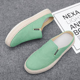Fujeak Non-slip Men's Shoes Half Slippers Casual Loafers Flat Sneakers Walking Footwear Mart Lion   