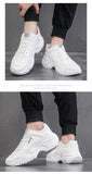 Sneakers Men;s Casual Platform Running Sport Shoes Spring Autumn White Lace Up Outdoor Vulcanize Zapatillas Mart Lion   