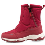 Waterproof Men's Women Snow Boots High Top Ankle Winter Platform Warm Plush Shoes Outdoor Non-slip MartLion burgundy-women 36 