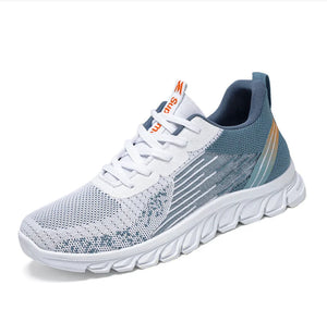 Men's Sneakers Weave Running Shoes Casual Sports Outdoor Athletic Running Shoes MartLion baby blue 38 
