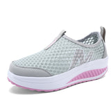 Shoes Women Mesh Flat Sneakers Platform Loafers Breathable Air Mesh Swing Wedges Breathable Flats Mart Lion   