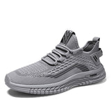 Men's Sport Sneakers Trainers Athletic Outdoor Walking Training Fitness Shoes Casual Students Zapatos Hombre Mart Lion Gray 6.5 