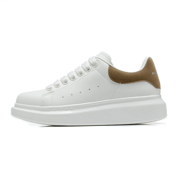 Effortless Elegance Step into Style with McQueen's Small White Shoes Versatility and Breathable Allure MartLion Brown 34 