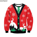 Men's Women Ugly Christmas Sweater Funny Humping Reindeer Climax Tacky Jumpers Tops Couple Holiday Party Xmas Sweatshirt MartLion SWYS081 Eur Size S 