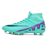 High Ankle Men's Football Field Boots Training Shoes Soccer Shoes Cleats Outdoor Match Turf Adult Unisex Sneakers MartLion Moon-23156 EU 35 CHINA