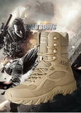 Tactical Boots Men's Outdoor Military High Top Combat  Anti-Slip Work Safty Shoes Mart Lion   