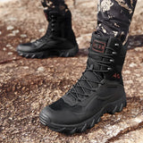 Men's Military Leather Boots Special Force Tactical Desert Combat Outdoor Shoes MartLion   