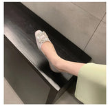 Office Lady Shoes Women Flats Spring Summer Elegant Single Black Pink Green MartLion   