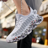Summer Men's Running Sport Shoes Light Soft Breathable Tennis Sneakers Lace-up Casual Walking Outdoor Sports Mart Lion   