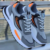 Casual Shoes Men's Sneakers Sport Durable Outsole Running Mesh Breathable Zapatillas Mart Lion Grey Mesh 39 