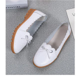 Women's Flat Shoes Genuine Leather Slip On Casual Flat Loafers Soft Nurse Ballerina MartLion   