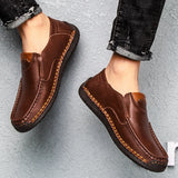 Leather Men Shoes Casual Men Loafers Slip On Leather Shoes Men MartLion   