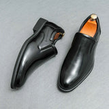 Men's Retro Shoes Slip-on Loafers Male Business Shoes Light Dress Driving Shoes Monk Shoes MartLion   