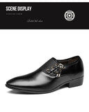 Men's Shoes Dress Leather Wedding Black Loafers Chaussure Homme Zapatos De Hombre Mart Lion   