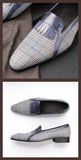 Men's Casual Shoes Unique Design Cotton Fabric Loafer Wedding Party Retro Dress Handmade Loafer MartLion   