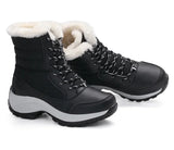 Women's Winter Boots Thick Sole Sloping Heel Ankle Outdoor Light Plush Warm Cotton Shoes MartLion   