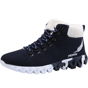 Lightweight Casual Cotton Shoes Warm Winter Snow Boots Outdoor Anti-slip Sports Men's Sneaker MartLion Deep Blue 39 
