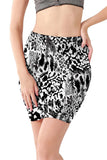 Mini Waist Skirts  Girls Leopard Snake Pattern Skirts Casual Package Hip Short Skirts Women MartLion   