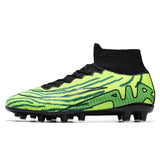 Men's Soccer Cleats Outdoor Shoes Wear Resistant Football Non Slip Training AG TF MartLion GREEN 35 CHINA