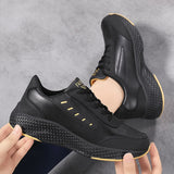 Women Leather Sneakers Low Top Running Shoes Casual Sports Shoes  Color  Shoes Walking Shoes MartLion   