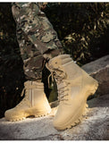 Fujeak Tactical Boots Outdoor Non-slip Snow Men's Military Desert Combat Platform Ankle Shoes Mart Lion   