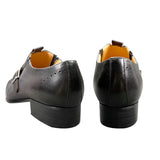 Men's Genuine Leather Shoes Leather Buckle Formal Oxford Office Buckle Strap Pointed Dress Wedding Party MartLion   