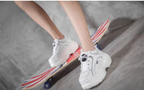 Thick-soled Sneakers Harajuku Retro Old Platform Shoes Casual Breathable Increased White Shoes Femme MartLion   