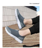 Breathable Men's Casual Shoes Lightweight Outdoor Walking Non-slip Sneakers Slip on Flats Footwear MartLion   