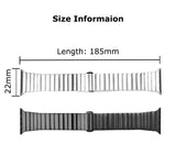 Titanium color band For Apple Watch Ultra 2 49mm 9 8 7 5 4 se 6 loop for iwatch 45mm 41 42 44mm 38 40mm stainless steel bracelet MartLion   