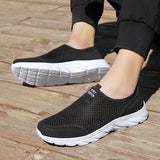 Summer Men's Shoes Outdoor Casual Sneakers Lightweight Breathable Loafers Slip-on Zapatos Hombre MartLion   