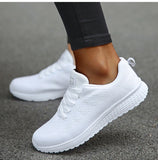 Breathable Sneakers Women Solid Color Soft Sneakers Women Mesh Fabric  Shoes Women MartLion   