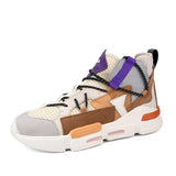 Autumn Purple Men's Sneakers Brethable High-top Trainers Flat Mesh Casual MartLion purple Y678 39 