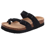 Classic Cork Clogs Slippers Women Men's Soft Suede Sandals With Arch Support Trendy Beach Slides Home Mules MartLion   