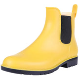 Summer Women's Rain Boots Soft Short Ankle Rain Rubber Outdoor Non-slip Waterproof Home MartLion Scrub-Yellow 43 CHINA