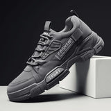 Winter Anti Slip Breathable Men's Casual Ankle Boots Tooling Boots Lace-up Shoes Sneakers MartLion grey 39 